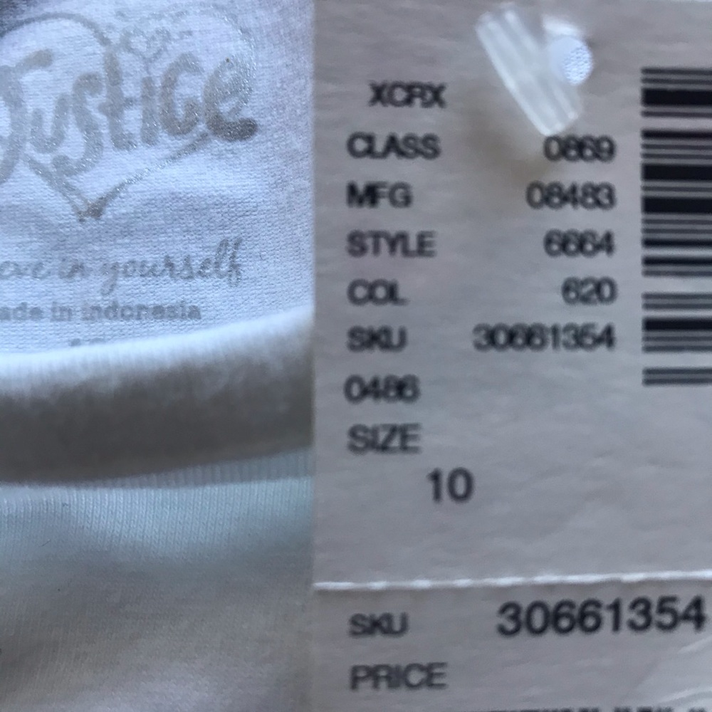🌿[4/$20] Justice Girls Size 10 Love Dress/Top - Picture 5 of 5